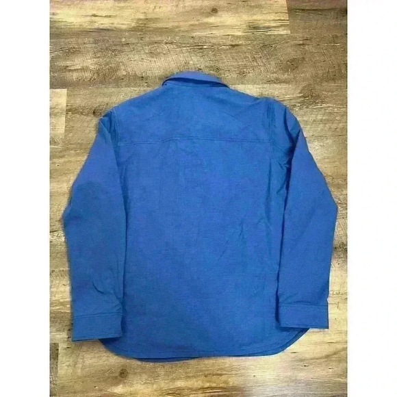 Tommy Bahama Island Zone Men's XL Button Snap Long Sleeve Polo Blue Pockets EUC - Picture 9 of 12